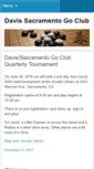 Mobile Screenshot of davissacramentogoclub.org